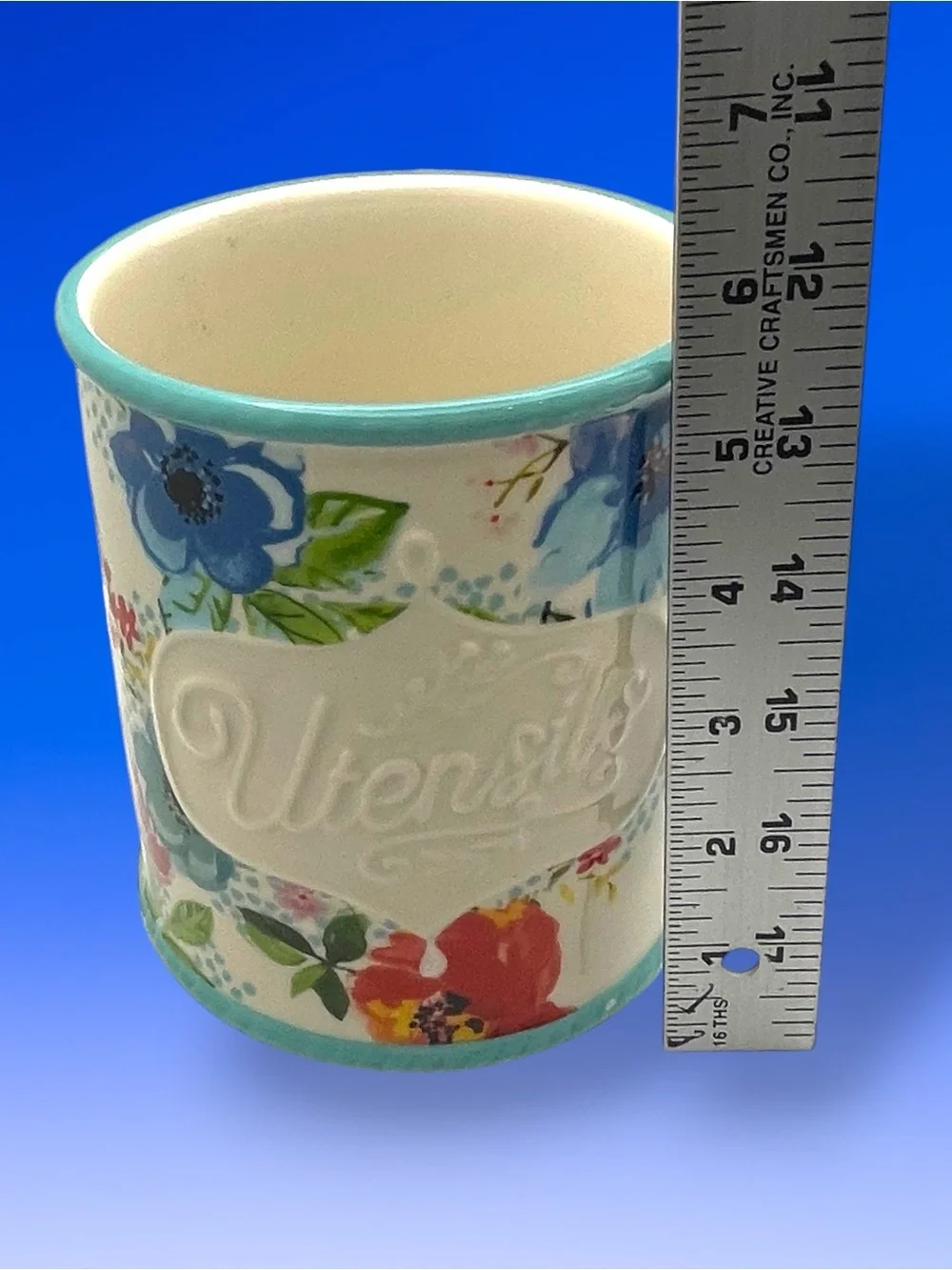 The Pioneer Woman Floral Utensil Crock Farmhouse Cottagecore Melody